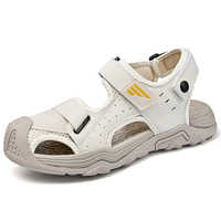 Sandales de sport en cuir véritable confortables et respirantes, nouveau style d'été, service de personnalisation du logo, fournitures d'usine