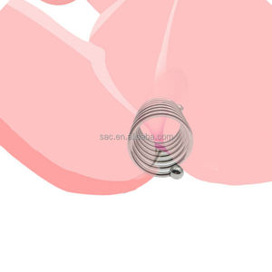 SacKnove métal acier inoxydable mâle retarder l'éjaculation verrouillage sperme pénis jouets sexuels vague fil perle rester dur anneau de <span class=keywords><strong>bite</strong></span> pour homme - Product Image 6