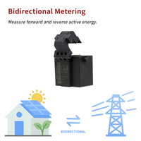 Sensor de corriente de abrazadera WiFi bidireccional inteligente 100A para medidor de energía solar fotovoltaica con monitor de potencia bidireccional 230V