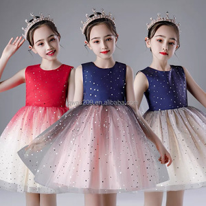 I bambini all'ingrosso vestono i più popolari abiti da ragazza di Design grazioso e grazioso di alta qualità abiti estivi con stampa floreale per ragazza - Product Image 1