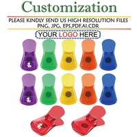 Clips magnétiques en plastique personnalisés SL pour sacs, clips de rangement en plastique, clips magnétiques pour réfrigérateur, clips pour mémos en papier avec logo personnalisé