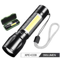 Lampe de poche LED à piles Éclairage de nuit LED rechargeable Lumière de secours