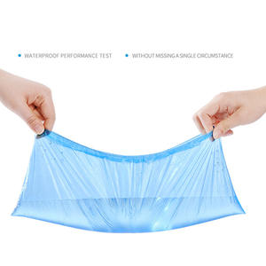 Penutup sepatu non-tenun PP CPE plastik sekali pakai dengan antiselip - Product Image 4