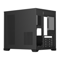 Casing PC Gaming Mid Tower ESGAMING Wholesale Curvy Cube dari Kaca Temper, Micro ATX ITX untuk Komputer Desktop, Chassis untuk Gamer