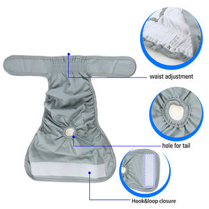 Culotte hygiénique réutilisable <span class=keywords><strong>lavable</strong></span> personnalisée couches pour animaux de compagnie pour chiens femelles grands pantalons physiologiques Shorts mâles chats couches pour animaux de compagnie - Product Image 3