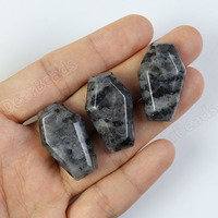 Nueva Piedra Natural a Granel, Mini Tapa de Ataúd, Forma de Piedra, Ágata, Amatista, Tallada a Mano para Hacer Joyas, 3 cm, 2 cm