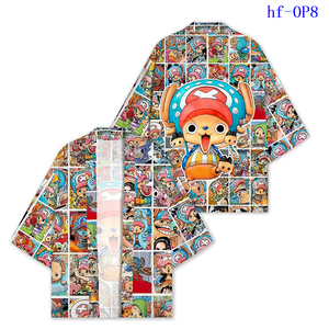 เสื้อคลุมคอสเพลย์สไตล์ญี่ปุ่นโอเวอร์ไซส์ 5 แบบ ลายลูฟี่ โรโรโนอา โซโล ฮาโอริ คิโมโน สำหรับคอสเพลย์อนิเมะ เสื้อยืดฤดูร้อน - Product Image 3
