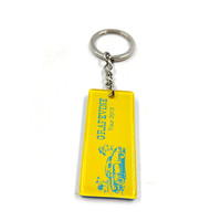 Porte-clés personnalisés en acrylique, breloques en plastique double face, anneaux porte-clés, impression de logo, accessoires cadeaux