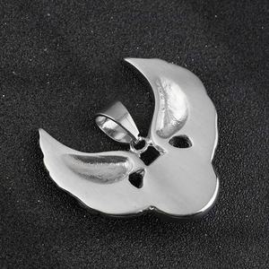 สร้อยคอจี้รูปนกอินทรีสแตนเลสสตีลประดับเพชร สไตล์เรโทร พังก์ ฮิปฮอป สีเทอร์ควอยซ์ สำหรับทุกเพศ - Product Image 6