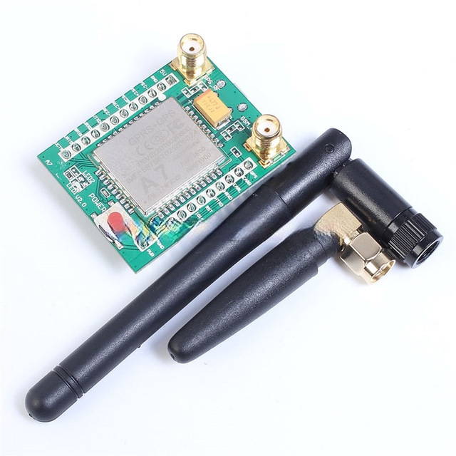 Плата разработки A7 GPRS GPS GSM модуль 3,3-4,2 В поддержка 850/900/1800/1900 мГц минимальная системная плата + антенна * 2 ....