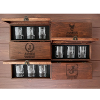 Boîte d'emballage en bois rectangulaire personnalisée avec logo OEM, couleur personnalisée, pour flacons de parfum, cigares, whisky, coffret cadeau pour homme