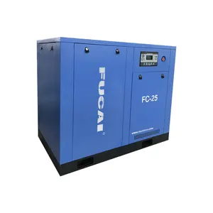 FUCAI 25 HP 18.5 Kw 7 바 110 Cfm 포장 기계 용 결합 나사 공기 압축기
