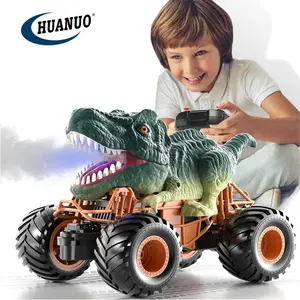 Kinder 2.4Ghz Rc Dinosaurus Truck Speelgoed Met Licht En Geluid Dinosaurus Auto Afstandsbediening Speelgoed