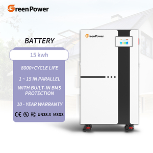 Batería de Almacenamiento Solar GreenPower, IP20 Impermeable, 51.2V 300ah 320ah 15KWh 16KWh, Batería Vertical Lifepo4 para Almacenamiento de Energía en el Hogar - Product Image 1