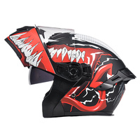 Casques de moto Venom certifiés DOT de haute qualité, nouveaux casques modulaires unisexes en ABS, casque AD à visière rabattable, double visière, protection de la tête