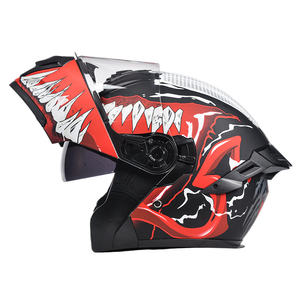 Casques de <span class=keywords><strong>moto</strong></span> <span class=keywords><strong>Venom</strong></span> certifiés DOT de haute qualité, nouveaux casques modulaires unisexes en ABS, casque AD à visière rabattable, double visière, protection de la tête - Product Image 3