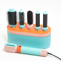Sèche-cheveux multi-brosse 6 en 1 à grande vitesse, brosse ionique négative à air chaud, coiffeur professionnel, coiffeur enveloppant automatiquement les cheveux, vente en gros