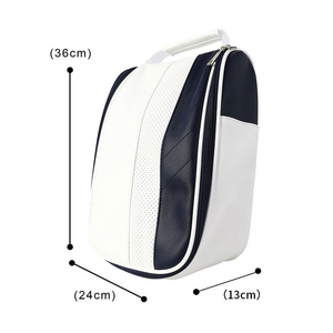 Enhua GB002 Golf Shoes <b>Storage</b> <b>Bag</b> with PVC Material Waterproof Zippered Shoe <b>Carrier</b> - Product Image 2
