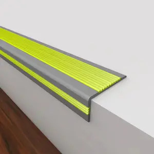 Sealing Strips Pvc Stair Step Anti-slip Stair Edge Protection Strip Rubber Stairs Nose For Led Lights Product