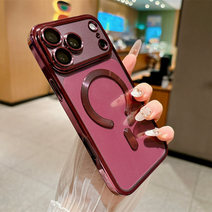Coque de téléphone magnétique en TPU pour iPhone 17 Pro Max, coque de protection transparente antichoc pour iPhone 18 16 15 14 13 Pro Max - Product Image 1