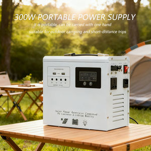 สถานีไฟฟ้าพกพาที่เชื่อถือได้ 300W PWM สำหรับใช้ในบ้านและนอกบ้าน ชาร์จด้วยพลังงาน<span class=keywords><strong>แสงอาทิตย์</strong></span> แบตเตอรี่ลิเธียมไอออนสำรองไฟฉุกเฉิน พร้อมช่องจ่ายไฟ AC - Product Image 2