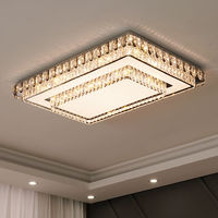 Lustre décoratif moderne rond créatif lumineux pissenlit k9 lustre en cristal pour chambre capteur de mouvement plafonnier