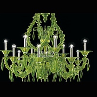 Lustre vintage en verre de Murano italien, luminaires suspendus, décoration de luxe pour la maison