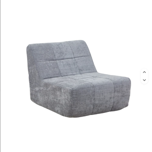 Fauteuil inclinable gris en tissu, chaise longue individuelle rembourrée pour salon et chambre à coucher - Product Image 5