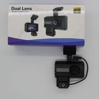 Caméra embarquée avec vision nocturne HD 1080P, objectif rotatif à 360 degrés, enregistrement double, caméra avant et arrière, design discret