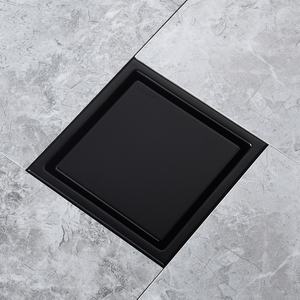 Desagüe <span class=keywords><strong>de</strong></span> suelo <span class=keywords><strong>de</strong></span> acero inoxidable dorado Invisible 304 <span class=keywords><strong>de</strong></span> doble uso para baño cocina ducha balcón-negro <span class=keywords><strong>110</strong></span> desodorante cuadrado - Product Image 4