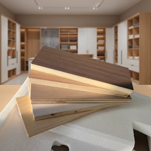 Factory Price Selling First-Class 4x8ft Poplar Malacca Core Melamine Wood Veneer Laminated Blockboard for Furniture <strong>Wardrobe</strong> - Product Image 6