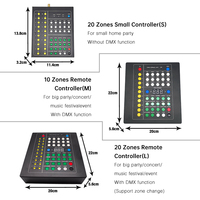 Bracelet à 4 lumières LED haute luminosité Logo personnalisé Bracelet à LED télécommandé, bracelet à LED de contrôle DMX pour barre d'événements KTV