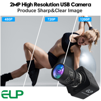 ELP 1080P 90fps Global Shutter USB Web Kamerası AR0234 Renk Sensörlü Video USB Kamera, Manuel Değişken Odaklı CS Lensli