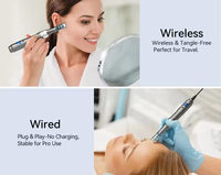 PKAISS M8 Stylo Derma sans fil portable en alliage d'aluminium rechargeable par USB avec garantie d'un an pour la thérapie cutanée et l'utilisation en salon (Microneedling)