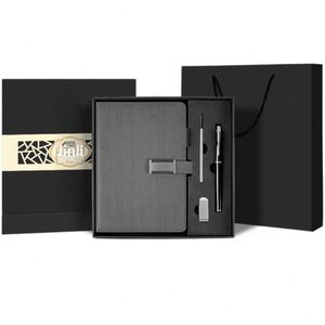 Coffret Cadeau d'Entreprise Haut de Gamme, Cadeaux Promotionnels, Ensemble Cadeau Moderne de Luxe en Cuir PU, Bloc-Notes A5, Coffret Cadeau d'Affaires avec Stylo et Clé USB - Product Image 3