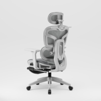 Nouveau design Dossier tissu Mesh Office Meeting Visitor Ergonomique Task Desk Chair avec repose-pieds