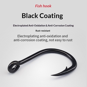 Hameçon pour appâts vivants à tige épaissie et ardillons, pour la pêche en haute mer, style pêche aux puits pétroliers, pour Carpe herbivore, <span class=keywords><strong>Esturgeon</strong></span>, Black Bass, Grouper - Product Image 4