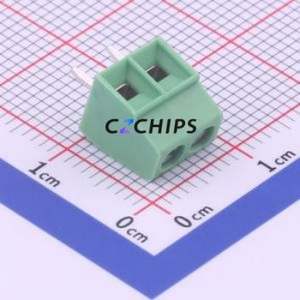 1751248 Screw Terminal Block Through hole Component (THT),P=3.5mm Connector 1x2P 3.5mm Green Through Hole - Product Image 1