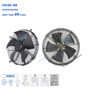 Ventilador axial industrial de baixo ruído e alto fluxo de ar