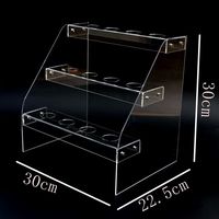 Support de cône gaufré transparent fait à la main support de crème glacée en acrylique pour buffet