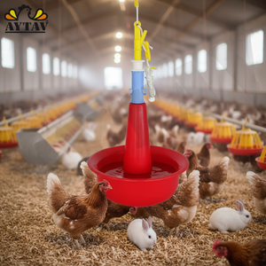 Nuevo Sistema de Bebederos AYTAV para Aves de Corral, Bebederos de Plástico y Acero Inoxidable para Cría de Pollos y Conejos con Bomba - Product Image 3