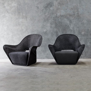 Chất lượng cao ngoài trời mây ghế phân siêu thoải mái sang trọng wicker ghế bành vườn đồ nội thất ban công - Product Image 4