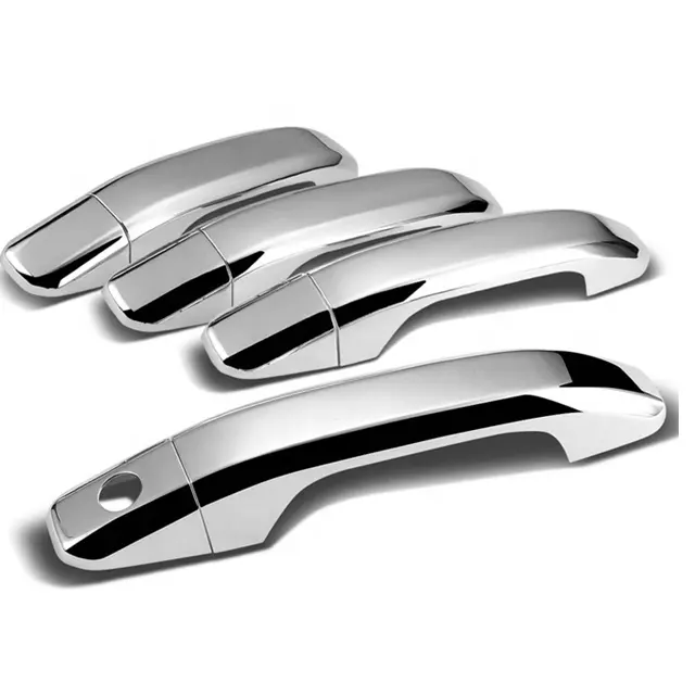 ABS Chrome Car Door Handle Cover para 15-21GMC sierra 1500 Chevrolet Silverado Exterior Auto Acessório maçaneta da porta cromada