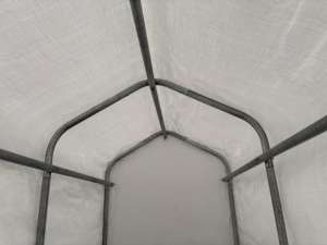 <span class=keywords><strong>Abri</strong></span> de rangement portable en métal pour extérieur 3 x 6 pieds avec porte à fermeture éclair enroulable pour <span class=keywords><strong>vélo</strong></span>, moto, respectueux de l'environnement - Product Image 5