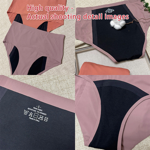Braguitas Menstruales Absorbentes de 4 Capas a Prueba de Fugas, Personalizables al por Mayor, <span class=keywords><strong>Culotte</strong></span> Menstrual <span class=keywords><strong>sin</strong></span> Costuras, Ropa Interior Menstrual para Mujer - Product Image 3