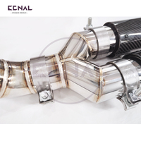 Sistema de Escape Valvetronic Ecnal para BMW F80 F82 M3 M4 S55 3.0T 2014-2020, Tubo de Escape de Acero Inoxidable con Válvula de Escape de un Solo Tubo Trenzado