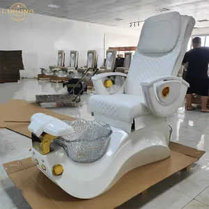 Moderne Salon möbel Benutzer definierte Farbe Weißgold Maniküre Pediküre Fuß Spa Stuhl