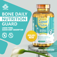 Capsules de calcium liquide en gélules molles : Soutient la maintenance structurelle fondamentale du cadre corporel – Disponible