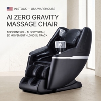Sillón de Masaje para el Hogar con Envío desde Almacén en EE. UU., Masaje Shiatsu 3D de Cuerpo Completo, Gravedad Cero, Reclinable, con Calefacción, Escaneo Corporal, Masajeador de Pies y Control por Aplicación