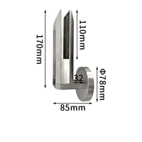 Spigot de garde-corps en verre sans cadre HL réglable en acier inoxydable 201/304/316 et aluminium pour piscine et escalier avec installation facile